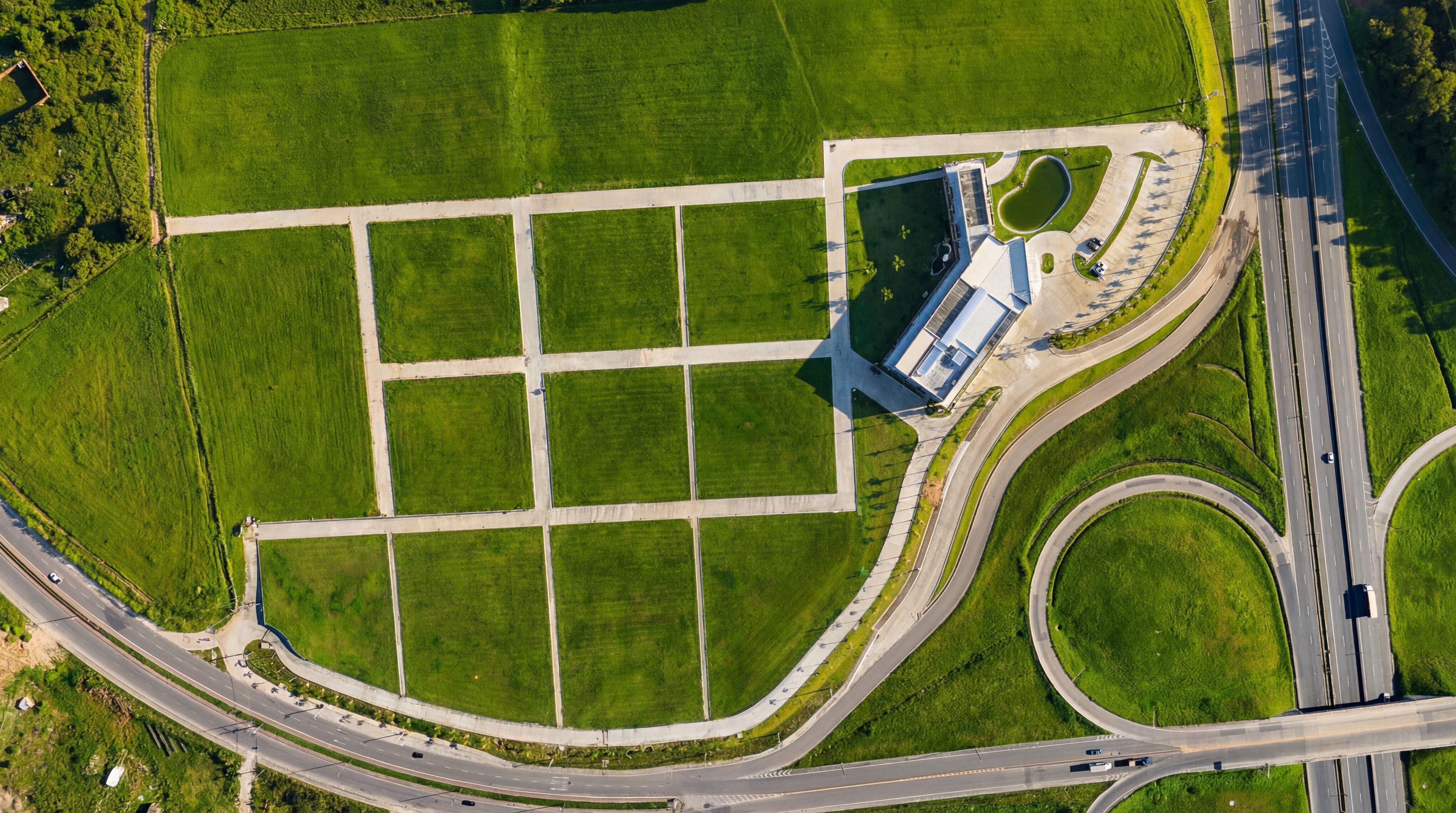 Jazigos Park La Pace — Vista aérea